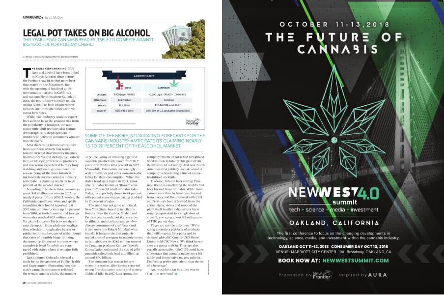 LEGAL POT TAKES ON BIG ALCOHOL