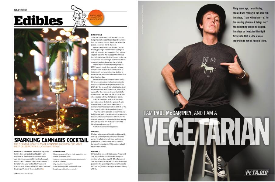 SPARKLING CANNABIS COCKTAIL