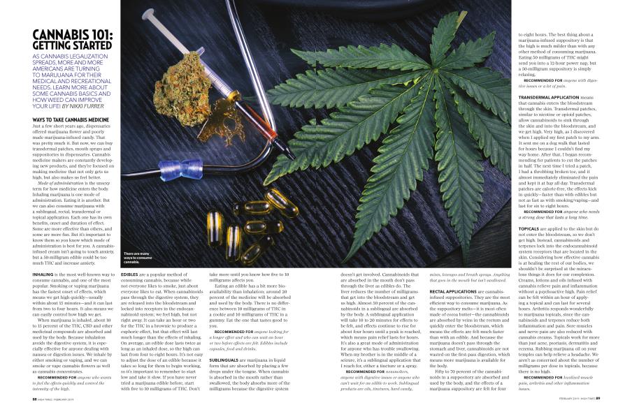 CANNABIS 101: GETTING STARTED | High Times | February 2019