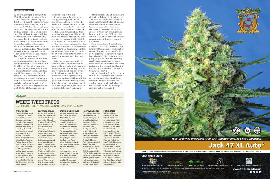 WEIRD WEED FACTS