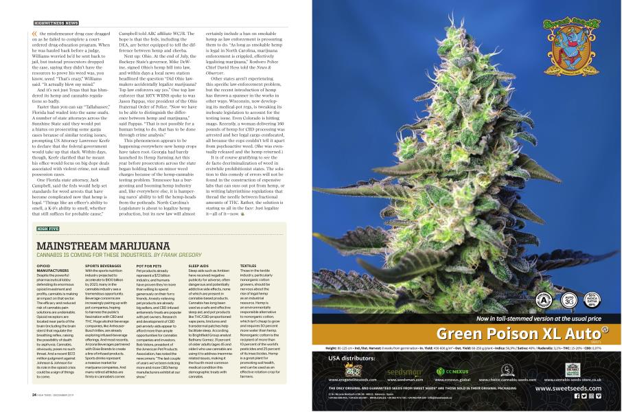 MAINSTREAM MARIJUANA