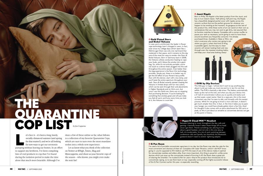 THE QUARANTINE COP LIST