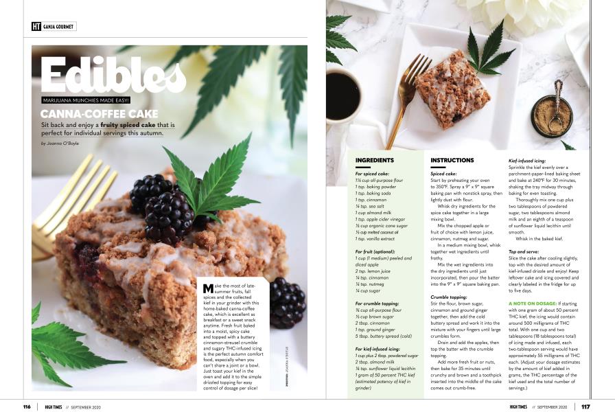 CANNA-COFFEE CAKE
