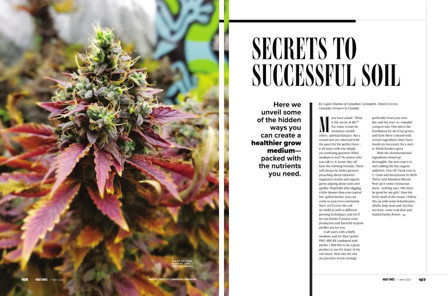 SECRETS TO SUCCESSFUL SOIL