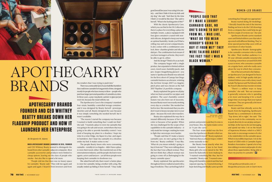 APOTHECARRY BRANDS