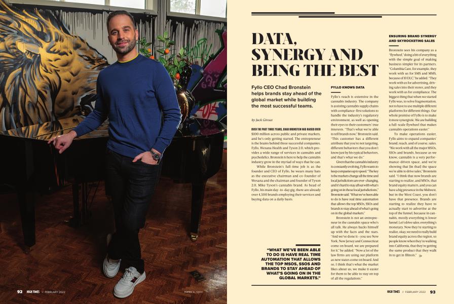 DATA, SYNERGY AND BEING THE BEST