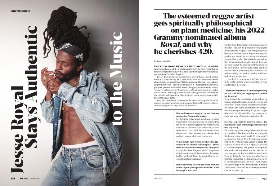 Jesse Royal Stays Authentic to the Music