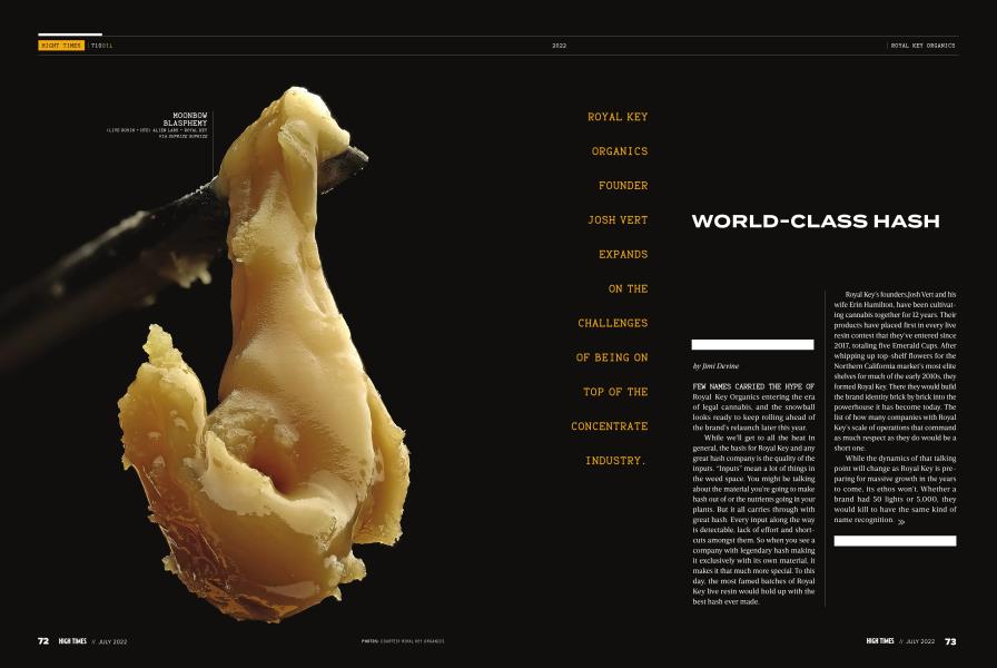 WORLD-CLASS HASH