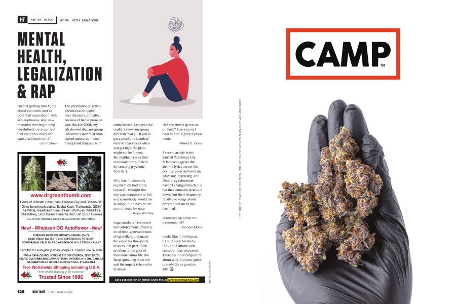MENTAL HEALTH, LEGALIZATION & RAP