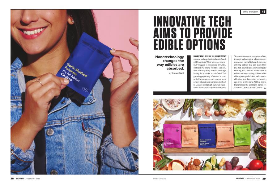 INNOVATIVE TECH AIMS TO PROVIDE EDIBLE OPTIONS