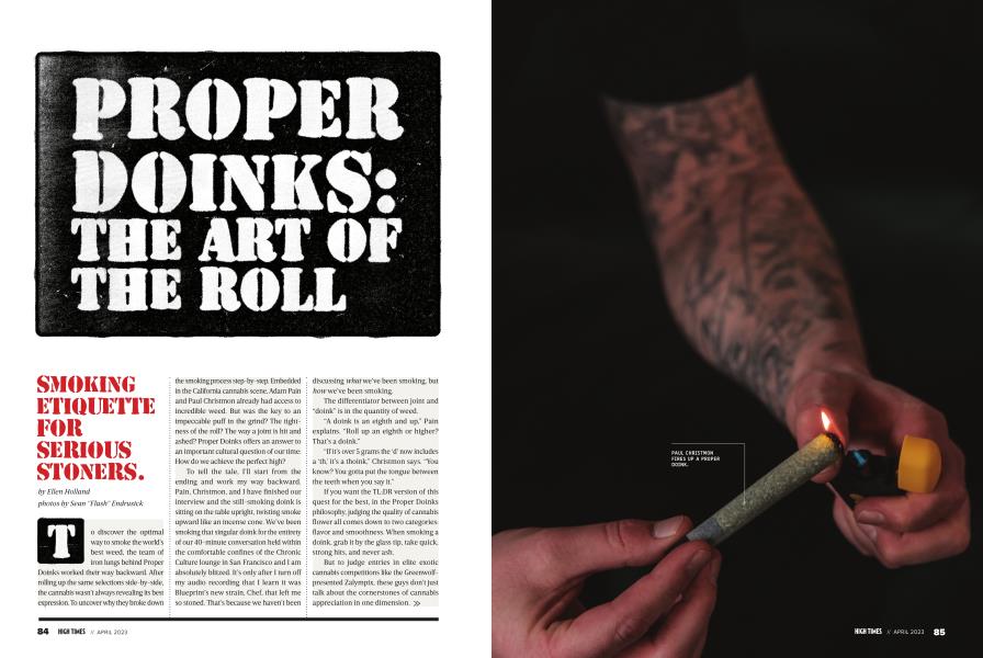 PROPER DOINKS: THE ART OF THE ROLL