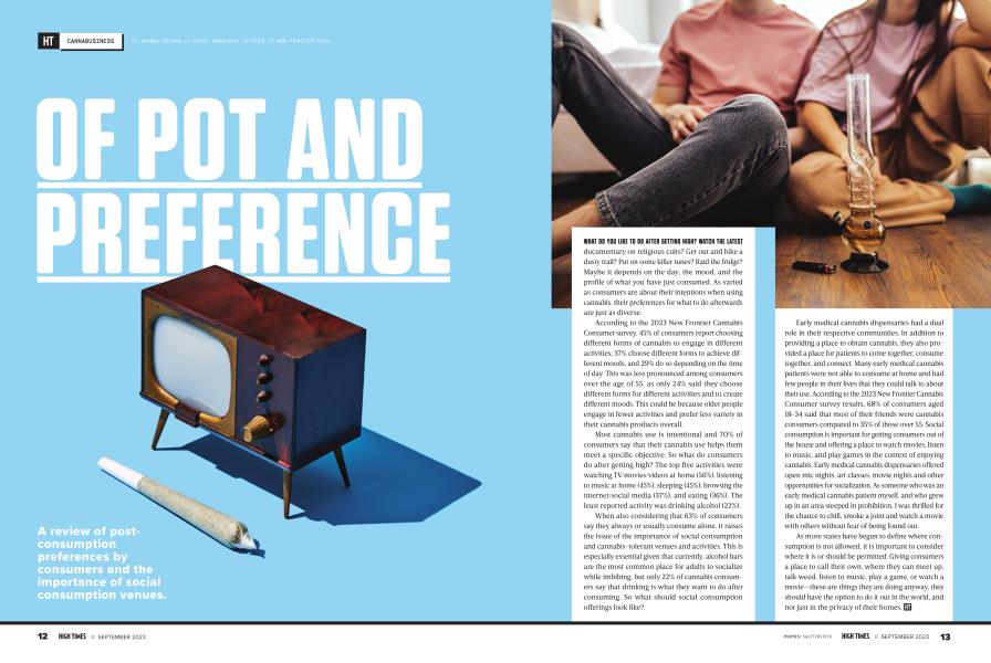 OF POT AND PREFERENCE