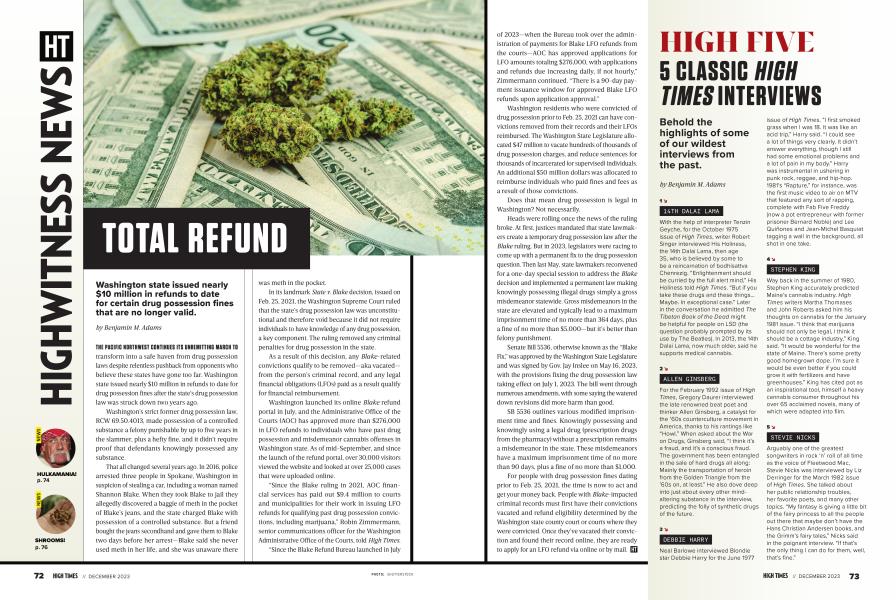 5 CLASSIC HIGH TIMES INTERVIEWS
