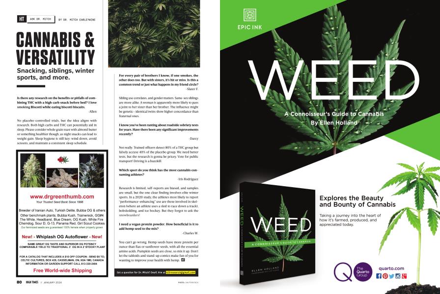 CANNABIS & VERSATILITY