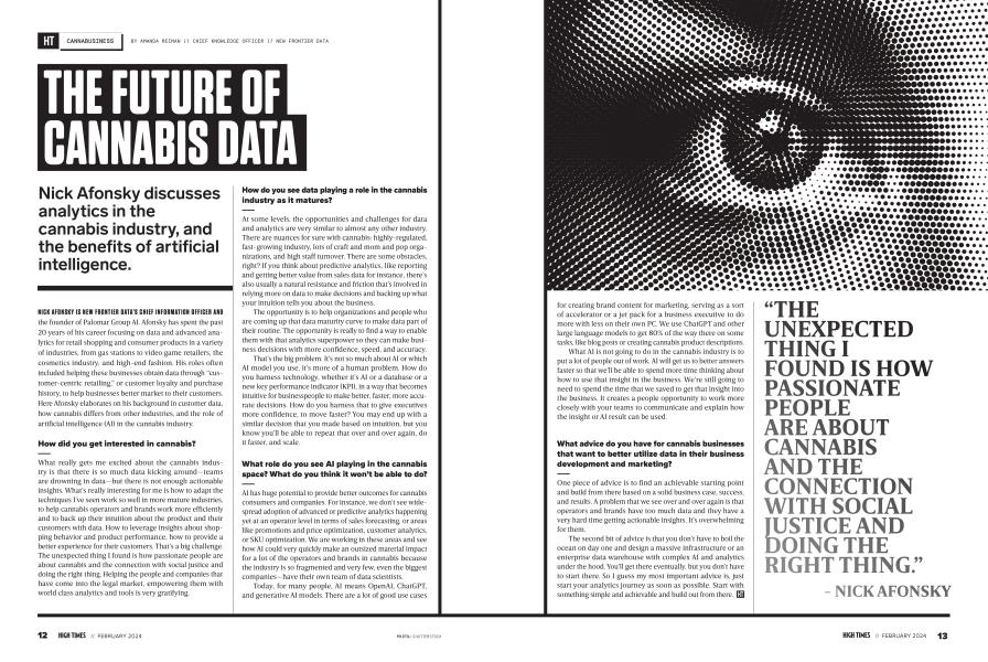 THE FUTURE OF CANNABIS DATA