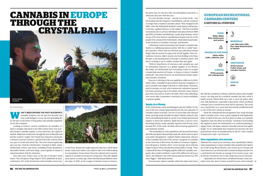 CANNABIS IN EUROPE THROUGH THE CRYSTAL BALL