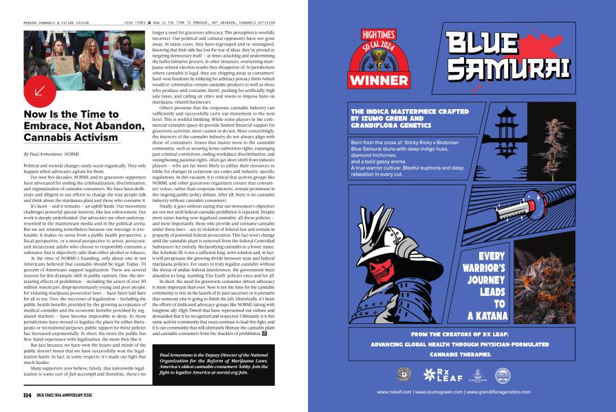 Now Is the Time to Embrace, Not Abandon, Cannabis Activism